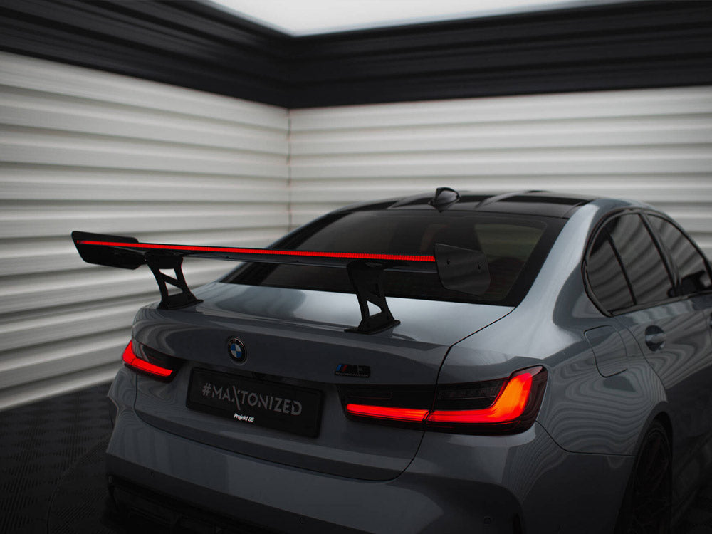 Maxton Design Carbon Spoiler With Internal Brackets Uprights + LED BMW M3 G80 / M340i G20 / 3 M-Pack G20 / 3 Standard G20