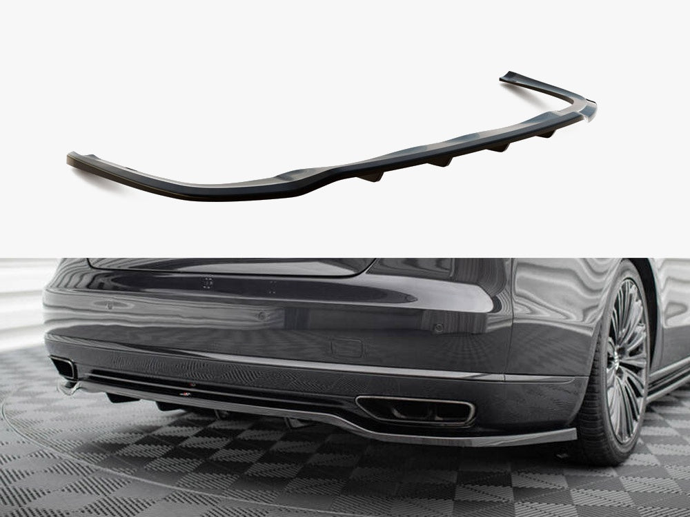 Maxton Design Central Rear Splitter (Vertical Bars) Audi A8 D4 Facelift