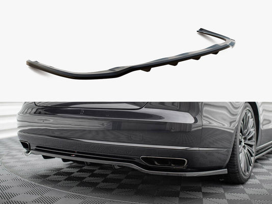 Maxton Design Central Rear Splitter (Vertical Bars) Audi A8 D4 Facelift