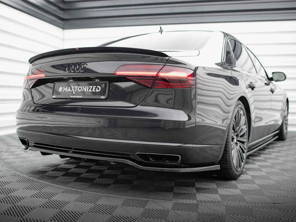 Maxton Design Central Rear Splitter (Vertical Bars) Audi A8 D4 Facelift