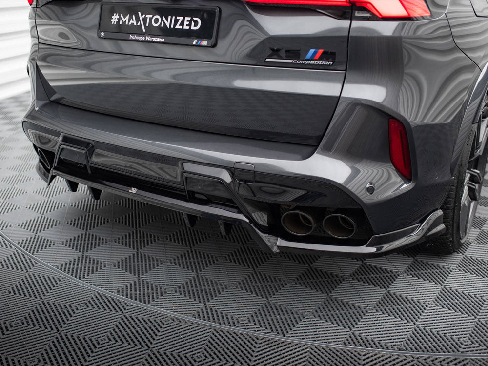 Maxton Design Central Rear Splitter (Vertical Bars) BMW X5 M F95 Facelift