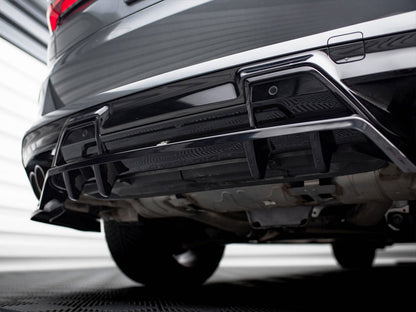 Maxton Design Central Rear Splitter (Vertical Bars) BMW X5 M F95 Facelift