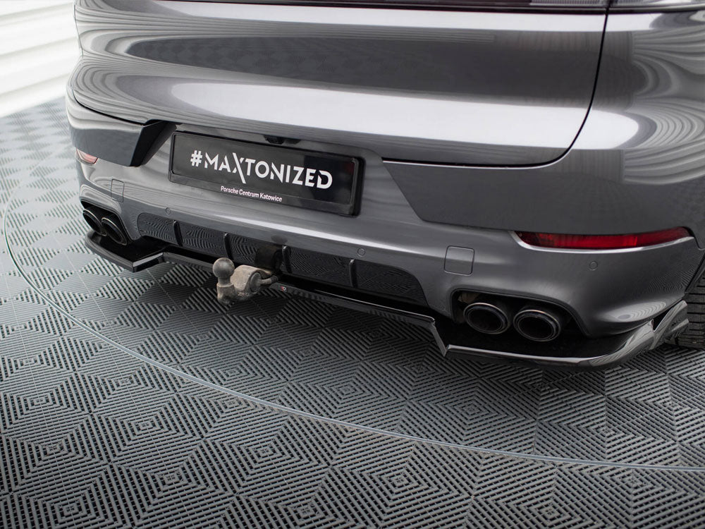 Maxton Design Rear Splitter Porsche Cayenne SUV / Coupe Mk3 Facelift