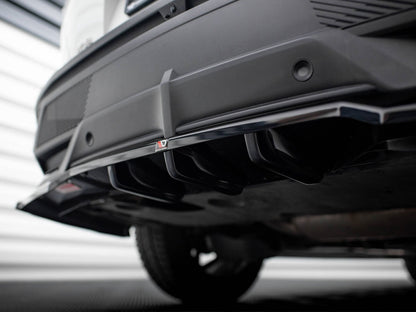 Maxton Design Rear Splitter (Vertical Bars) Peugeot 408 Mk1