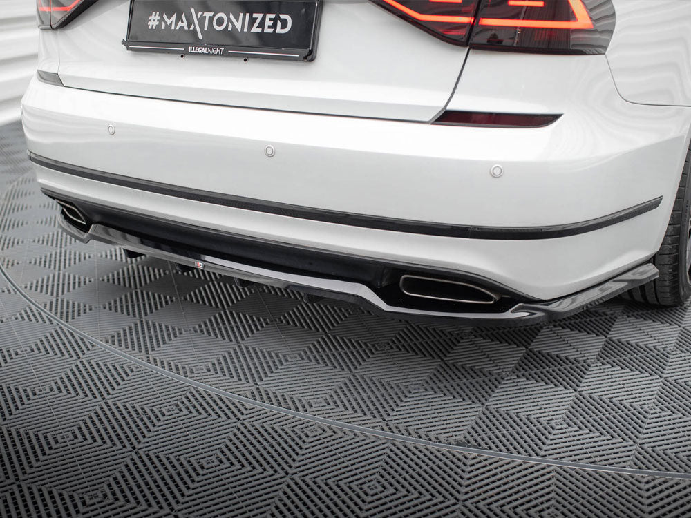 Maxton Design Rear Splitter (Vertical Bars) Volkswagen Passat GT B8 Facelift USA