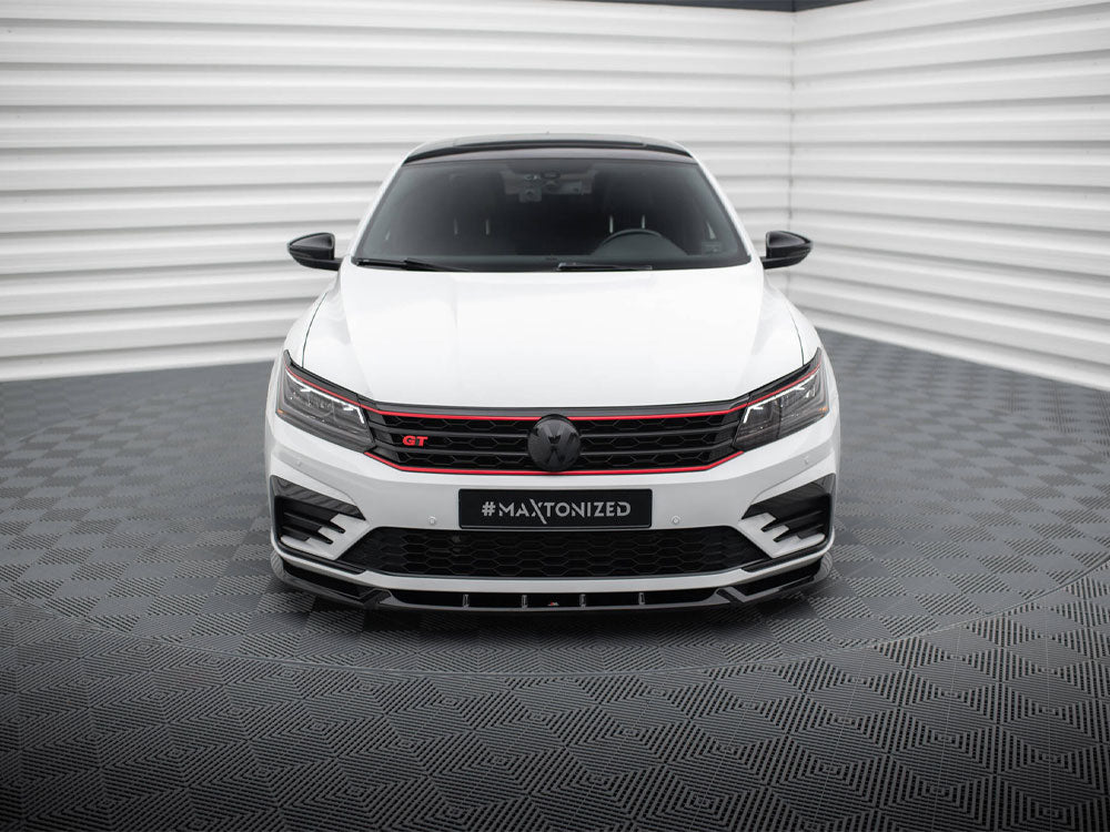 Maxton Design Front Splitter V.1 Volkswagen Passat GT B8 Facelift USA