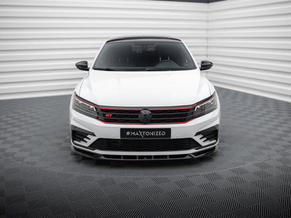 Maxton Design Front Splitter V.1 Volkswagen Passat GT B8 Facelift USA
