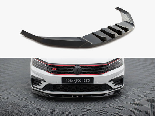 Maxton Design Front Splitter V.2 Volkswagen Passat GT B8 Facelift USA