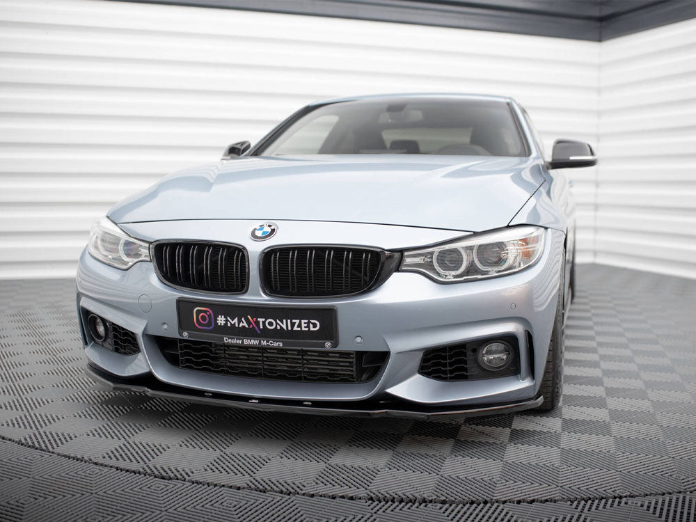 Maxton Design Front Splitter V.1 BMW 4 Coupe / Gran Coupe / Cabrio M-Pack F32 / F36 / F33