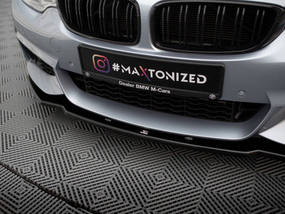 Maxton Design Front Splitter V.1 BMW 4 Coupe / Gran Coupe / Cabrio M-Pack F32 / F36 / F33