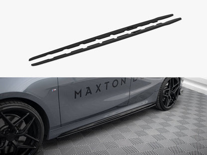 Maxton Design Side Skirts Diffusers V.2 BMW 1 F40 M-Sport / M135i - Carbon Look