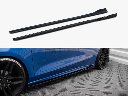 Maxton Design Side Skirts Diffusers V.4 Ford Focus ST / ST-Line Mk4