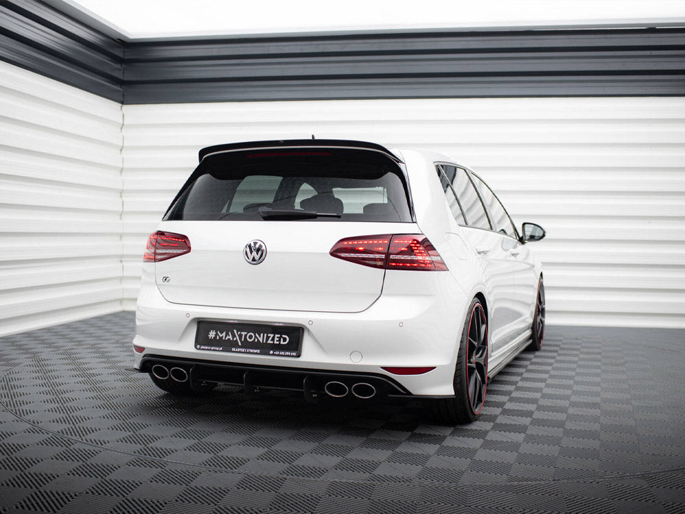 Maxton Design Rear Diffuser & Rear Side Splitters VW Golf R Mk7 Hatchback