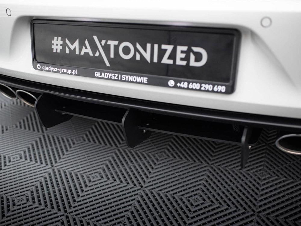 Maxton Design Rear Diffuser & Rear Side Splitters VW Golf R Mk7 Hatchback