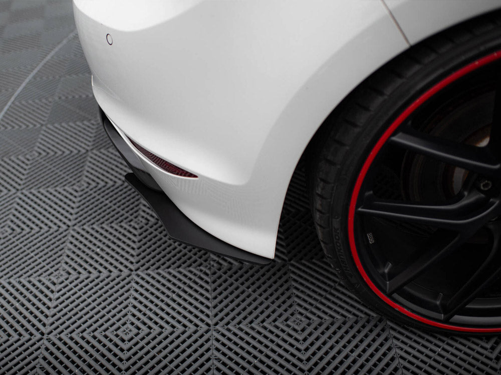 Maxton Design Rear Diffuser & Rear Side Splitters VW Golf R Mk7 Hatchback