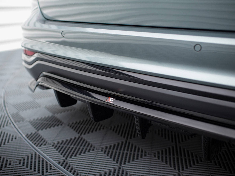 Maxton Design Rear Splitter (Vertical Bars) Audi A6 Allroad C8