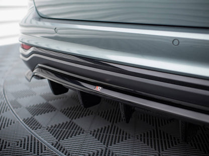 Maxton Design Rear Splitter (Vertical Bars) Audi A6 Allroad C8