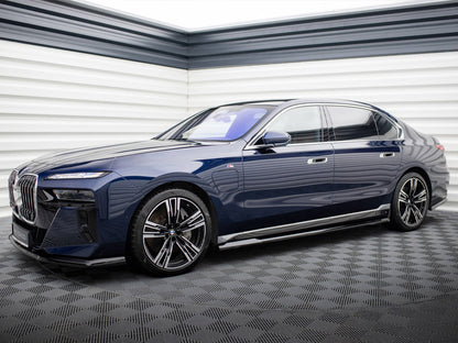 Maxton Design Side Skirts Diffusers BMW 750e M-Pack G70