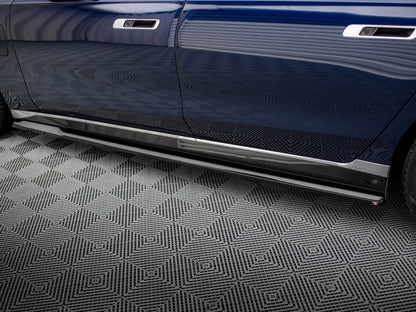 Maxton Design Side Skirts Diffusers BMW 750e M-Pack G70