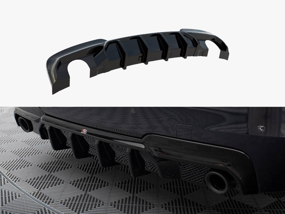 Maxton Design Rear Valance V.2 BMW 5 M-Pack F10 / F11 (Version with two single exhausts)