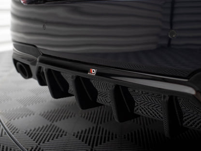 Maxton Design Rear Valance V.2 BMW 5 M-Pack F10 / F11 (Version with two single exhausts)