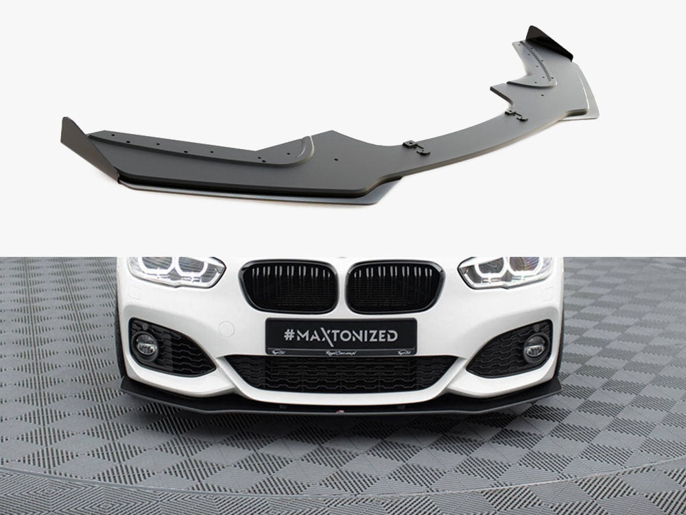 Maxton Design Street PRO Front Splitter V.3 + Flaps BMW 1 F20 M-Pack Facelift / M140i
