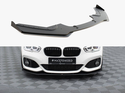 Maxton Design Street PRO Front Splitter V.3 + Flaps BMW 1 F20 M-Pack Facelift / M140i