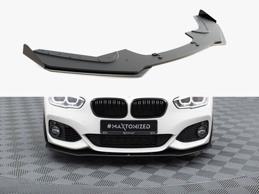 Maxton Design Street PRO Front Splitter V.3 + Flaps BMW 1 F20 M-Pack Facelift / M140i
