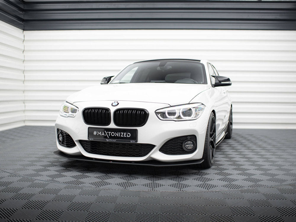 Maxton Design Street PRO Front Splitter V.3 + Flaps BMW 1 F20 M-Pack Facelift / M140i