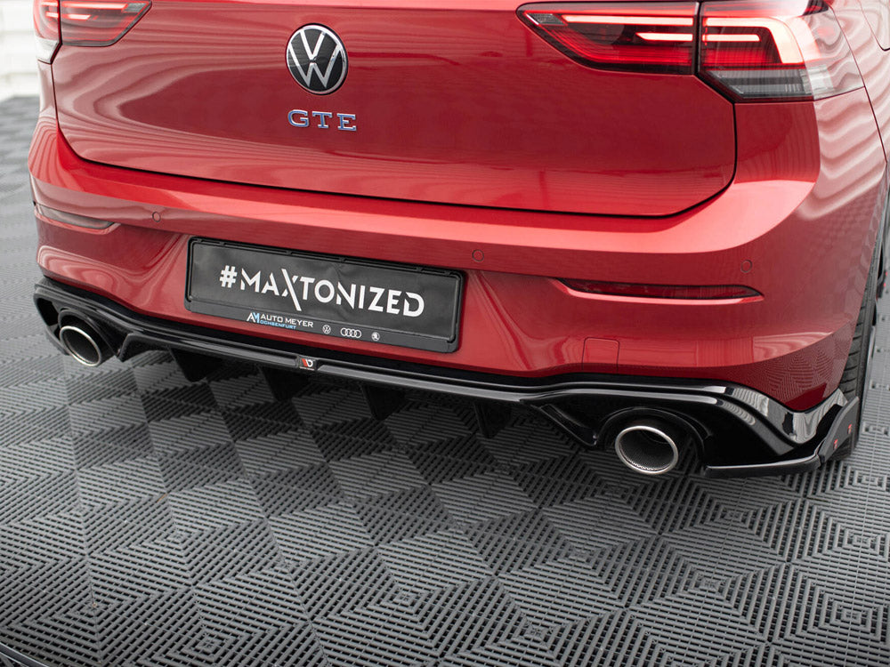 Maxton Design Rear Valance + Exhaust Ends Imitation Volkswagen Golf GTE Mk8