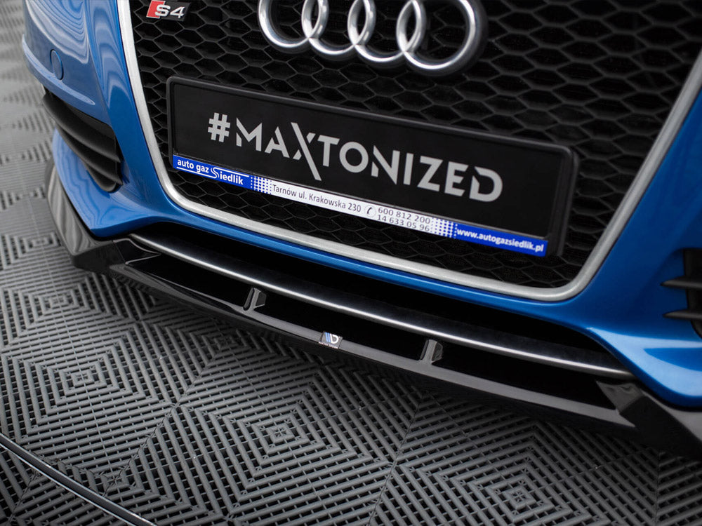 Maxton Design Front Splitter V.4 Audi S4 / A4 S-Line B8