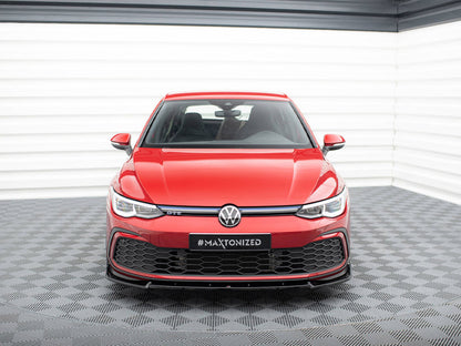Maxton Design Front Splitter V.3 + Flaps Volkswagen Golf GTI / GTE / GTD / R-Line Mk8