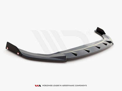 Maxton Design Front Splitter V.3 + Flaps Volkswagen Golf GTI / GTE / GTD / R-Line Mk8