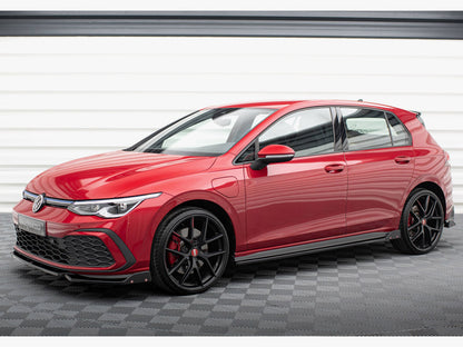 Maxton Design Side Skirts Diffusers V.2 + Flaps Volkswagen Golf GTI / GTE / GTI Clubsport / GTD / R-Line Mk8