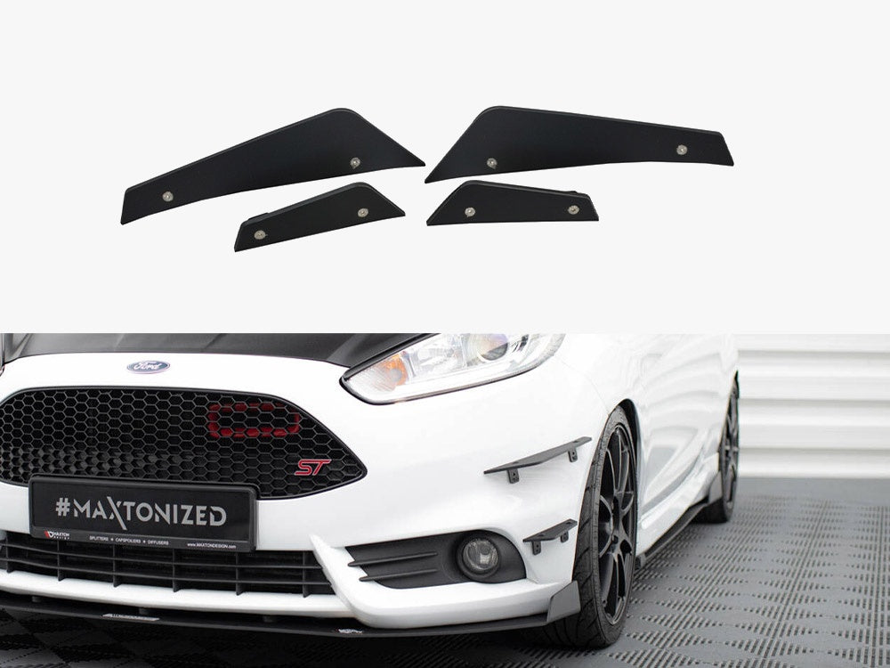 Maxton Design Front Bumper Wings (Canards) Ford Fiesta ST Mk7 FL
