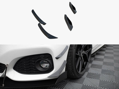 Maxton Design Front Bumper Wings (Canards) BMW 1 M-Pack / M140i F20 Facelift