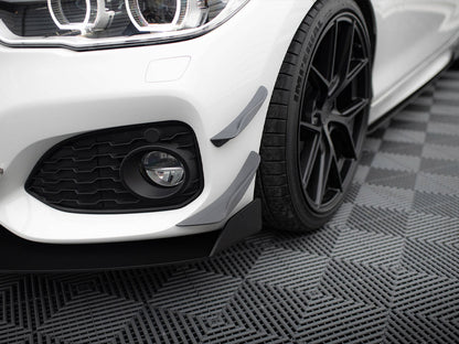 Maxton Design Front Bumper Wings (Canards) BMW 1 M-Pack / M140i F20 Facelift