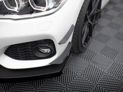Maxton Design Front Bumper Wings (Canards) BMW 1 M-Pack / M140i F20 Facelift
