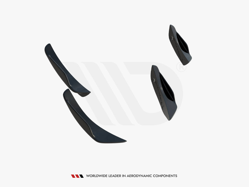 Maxton Design Front Bumper Wings (Canards) BMW 1 M-Pack / M140i F20 Facelift