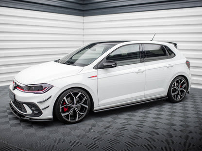Maxton Design Side Skirts Diffusers Volkswagen Polo GTI Mk6 Facelift