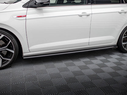 Maxton Design Side Skirts Diffusers Volkswagen Polo GTI Mk6 Facelift