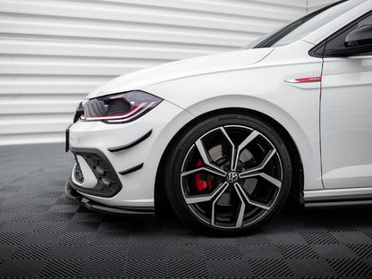 Maxton Design Front Bumper Wings (Canards) Volkswagen Polo GTI Mk6 Facelift