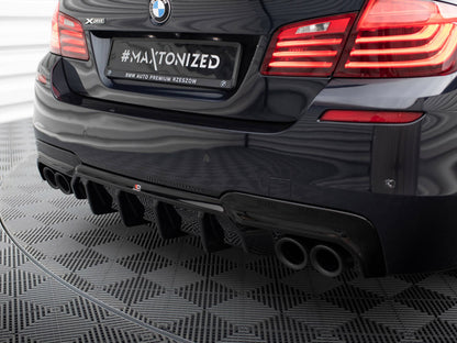 Maxton Design Rear Valance V.2 BMW 5 M-Pack F10 / F11 (Version with two double exhausts)