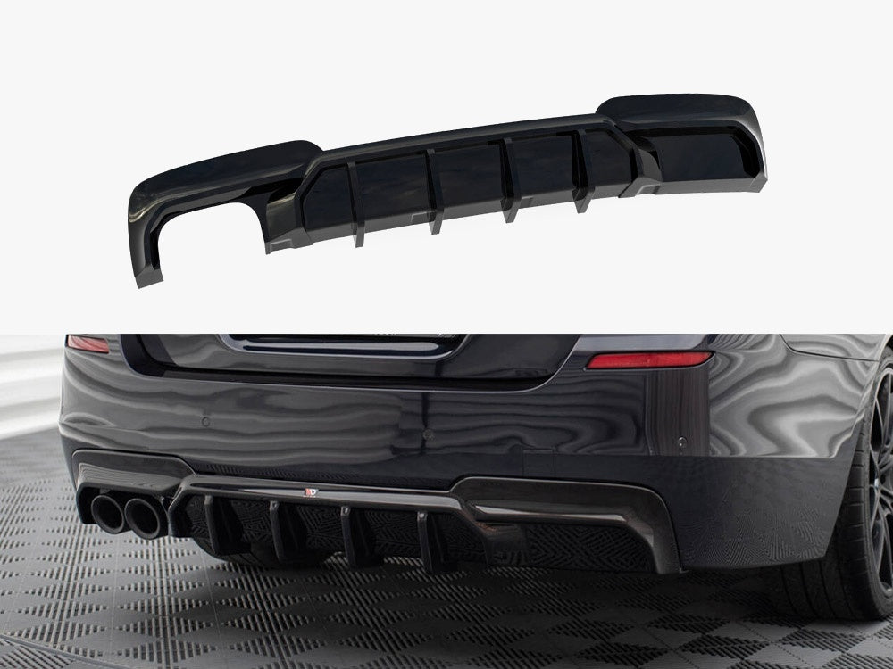 Maxton Design Rear Valance V.2 BMW 5 M-Pack F10 / F11 (Version with double exhaust on one side)