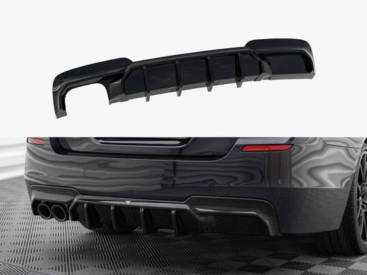 Maxton Design Rear Valance V.2 BMW 5 M-Pack F10 / F11 (Version with double exhaust on one side)