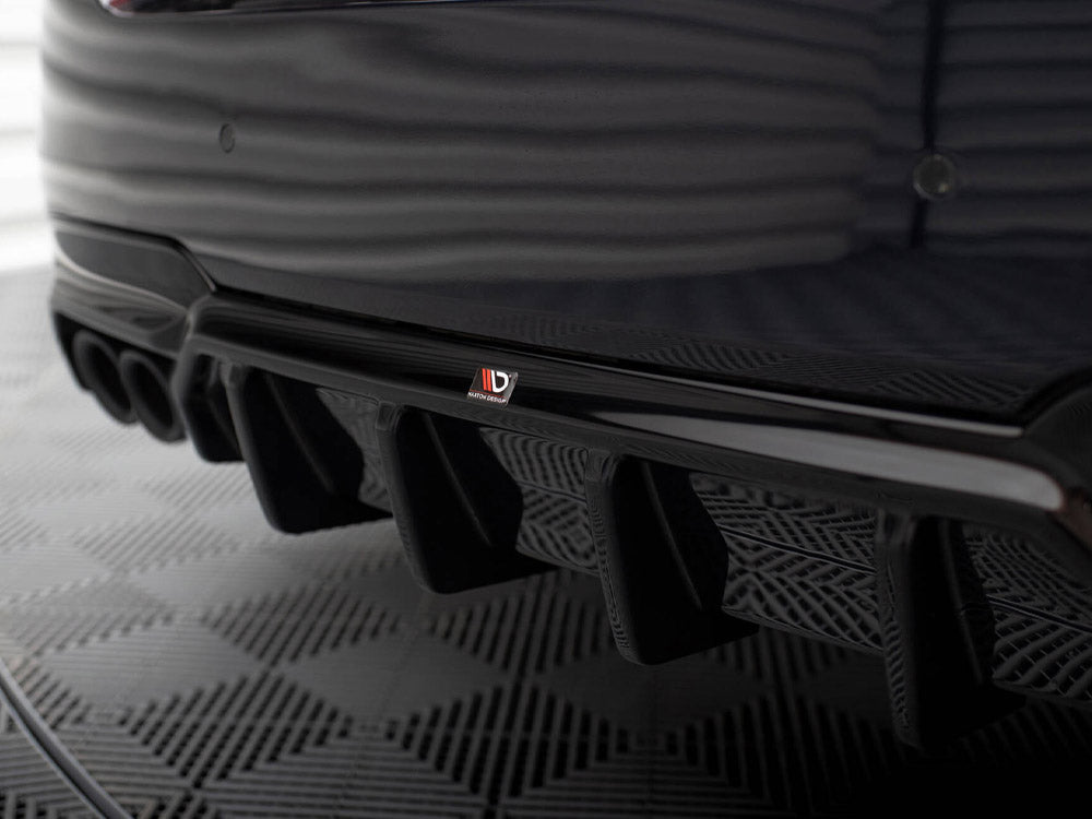 Maxton Design Rear Valance V.2 BMW 5 M-Pack F10 / F11 (Version with double exhaust on one side)