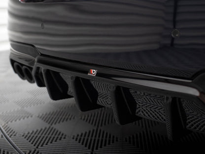 Maxton Design Rear Valance V.2 BMW 5 M-Pack F10 / F11 (Version with double exhaust on one side)