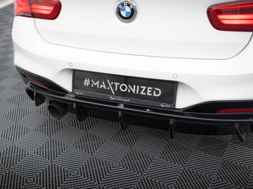 Maxton Design Rear Valance V.3 BMW 1 M-Pack F20 Facelift (Version with single exhaust on one side)