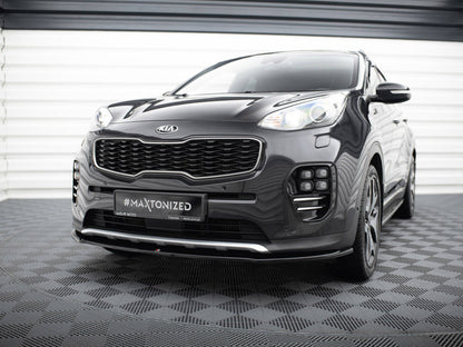 Maxton Design Front Splitter KIA Sportage Mk4 GT-Line - Carbon Look