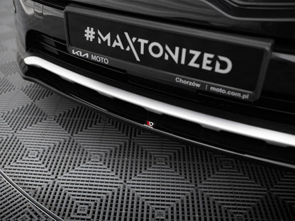 Maxton Design Front Splitter KIA Sportage Mk4 GT-Line - Carbon Look